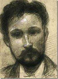 Portrait of Emile Alfred Dezaunay: By Pierre Puvis de Chavannes (Lyon 1824-1898 Paris) - musée du Louvre (France)